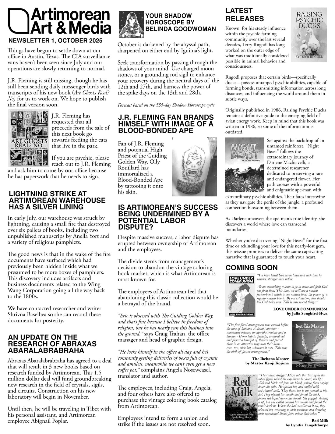 October 2025 Newsletter