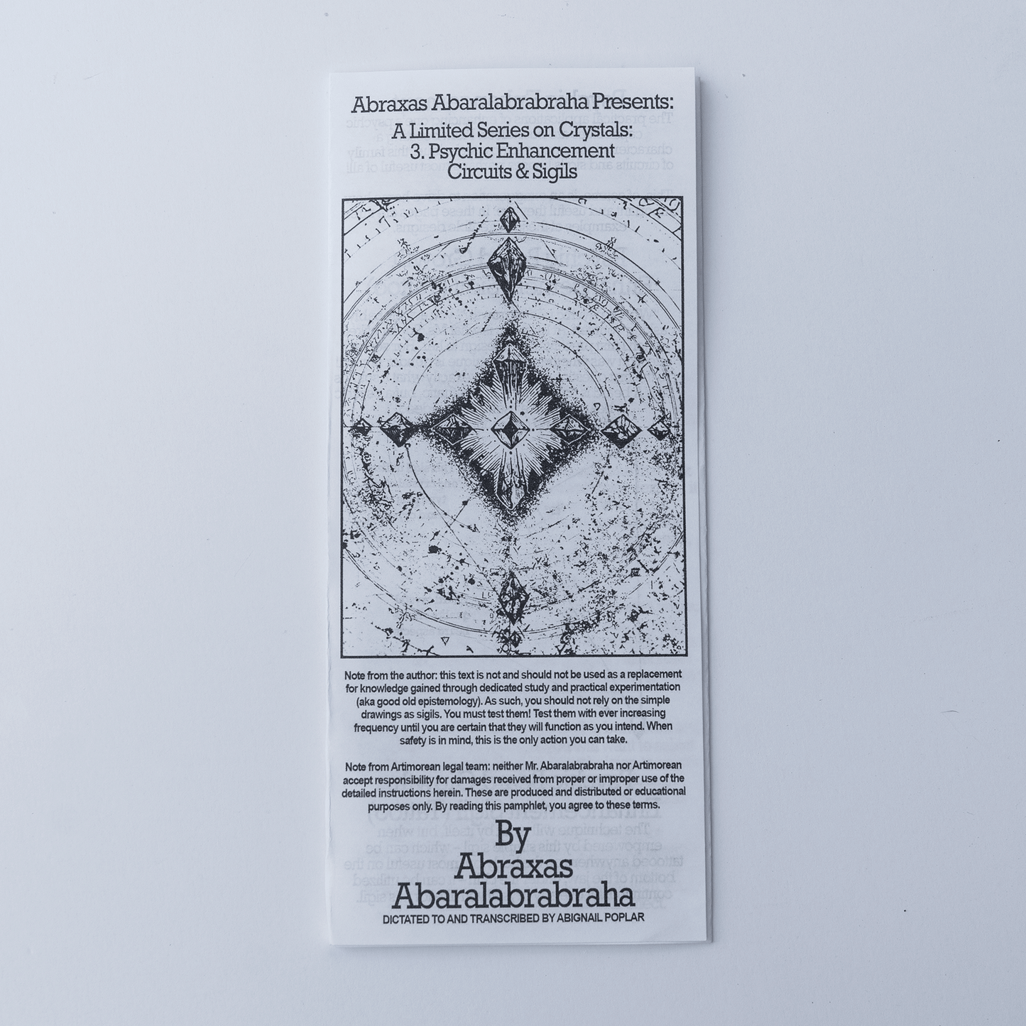 Pamphlets by Abraxas Abaralabrabraha