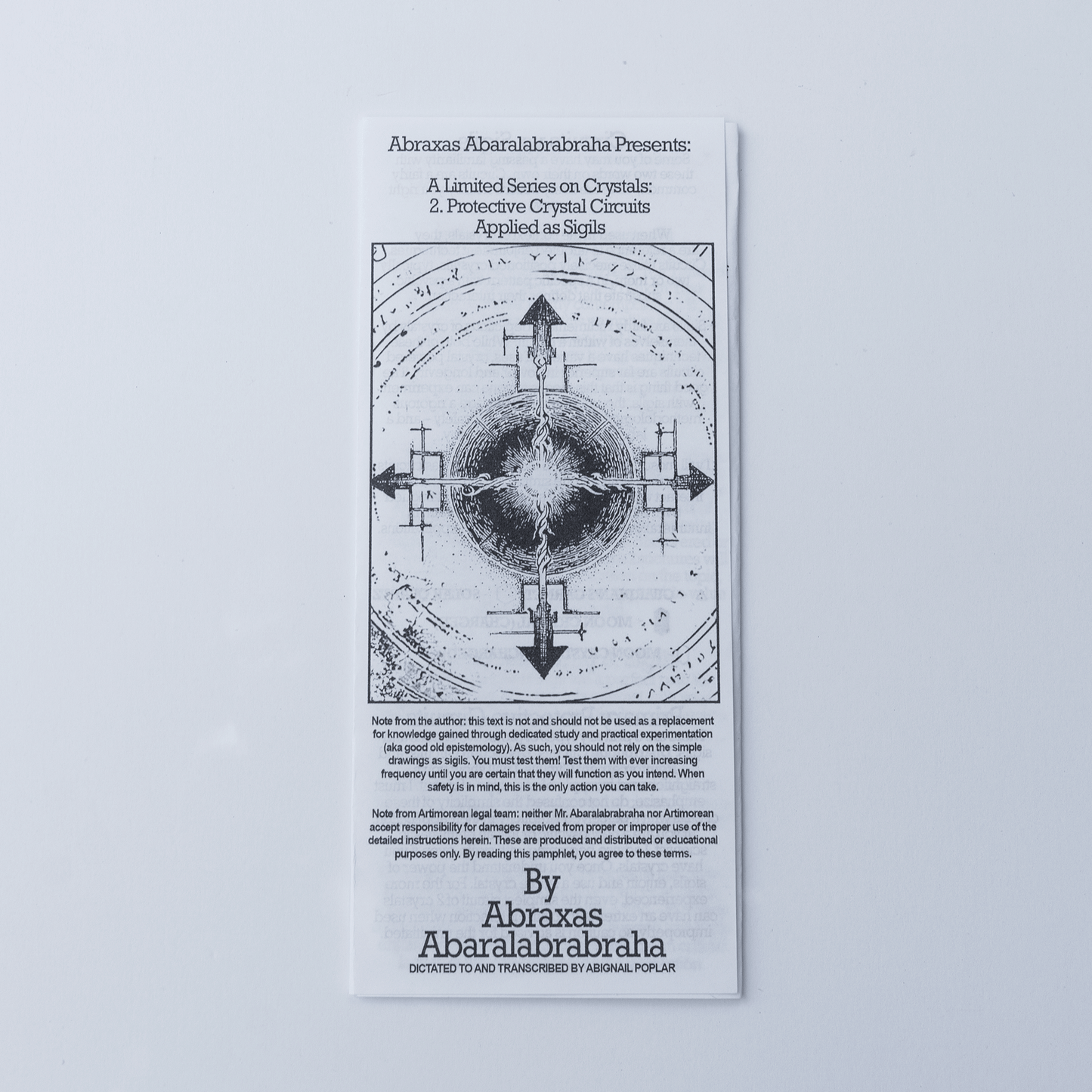 Pamphlets by Abraxas Abaralabrabraha