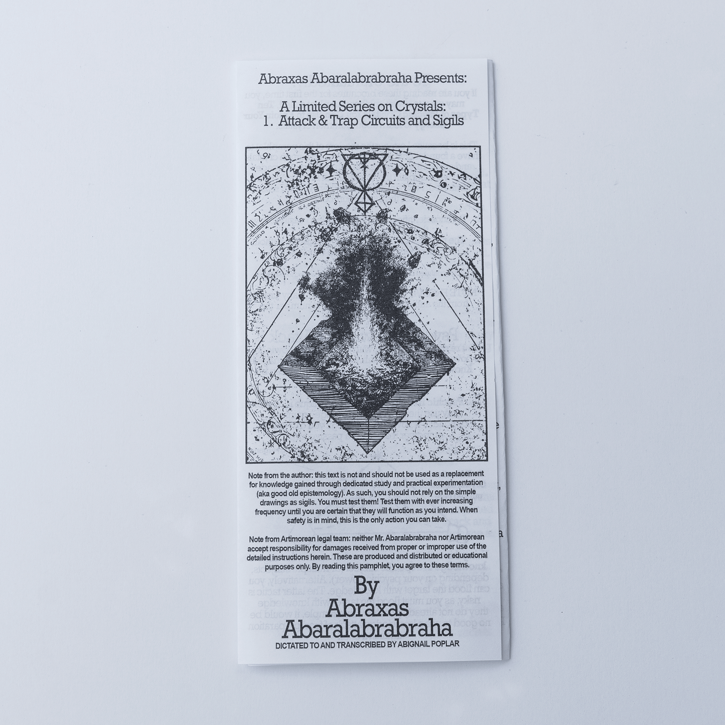 Pamphlets by Abraxas Abaralabrabraha