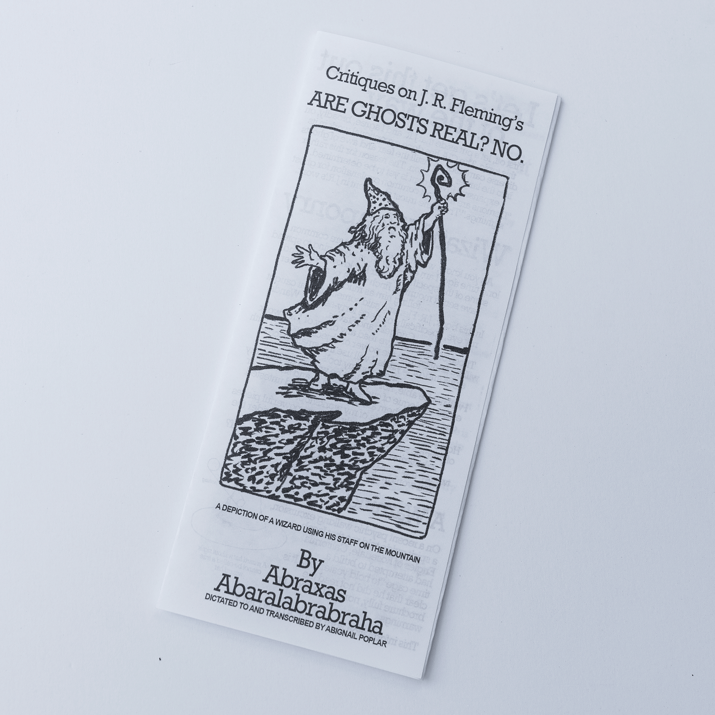 Pamphlets by Abraxas Abaralabrabraha