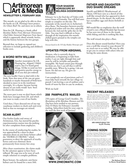 Artimorean Newsletters